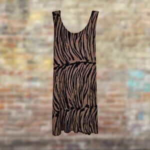 Awesome Wear Sleeveless Tiger Print Dress